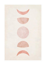 Pink Moon Phase Print