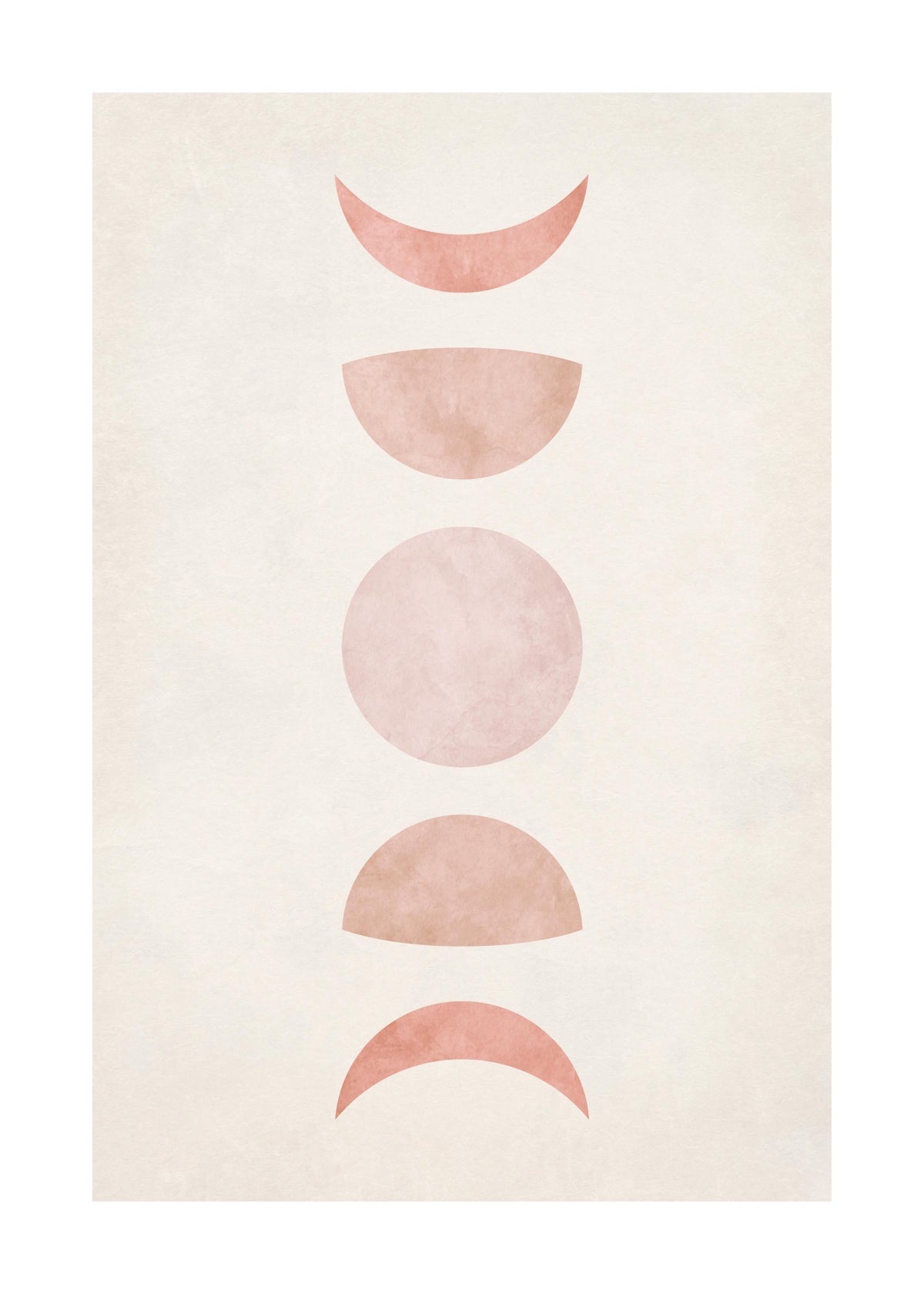 Pink Moon Phase Print