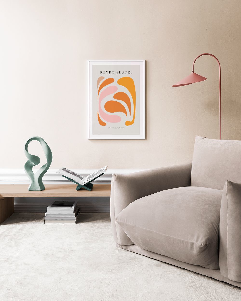 Retro Shapes No1 Print
