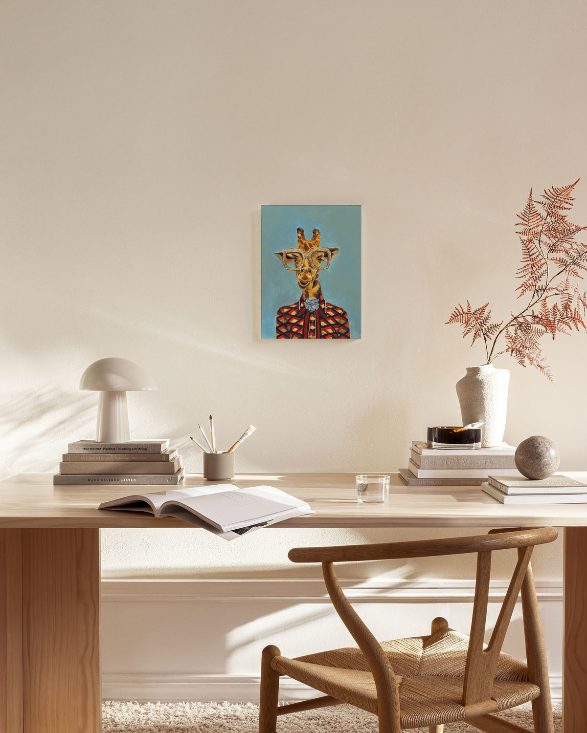 Heather Perry - Artsy Giraffe Canvas print