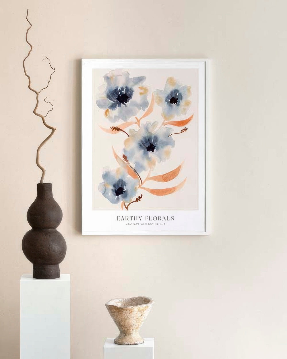 Earthy Florals No2 Print