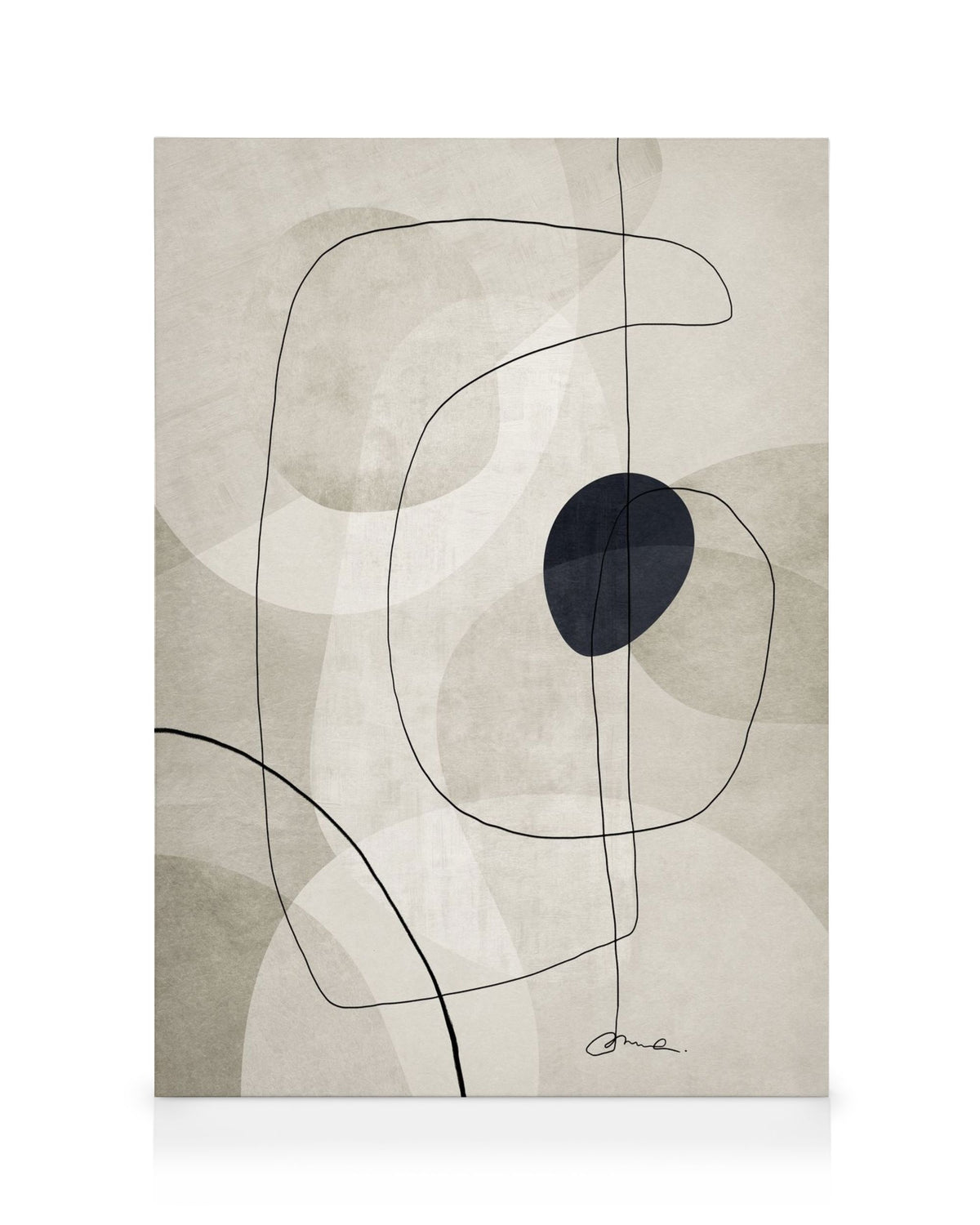 Beige Graphics No1 Canvas print