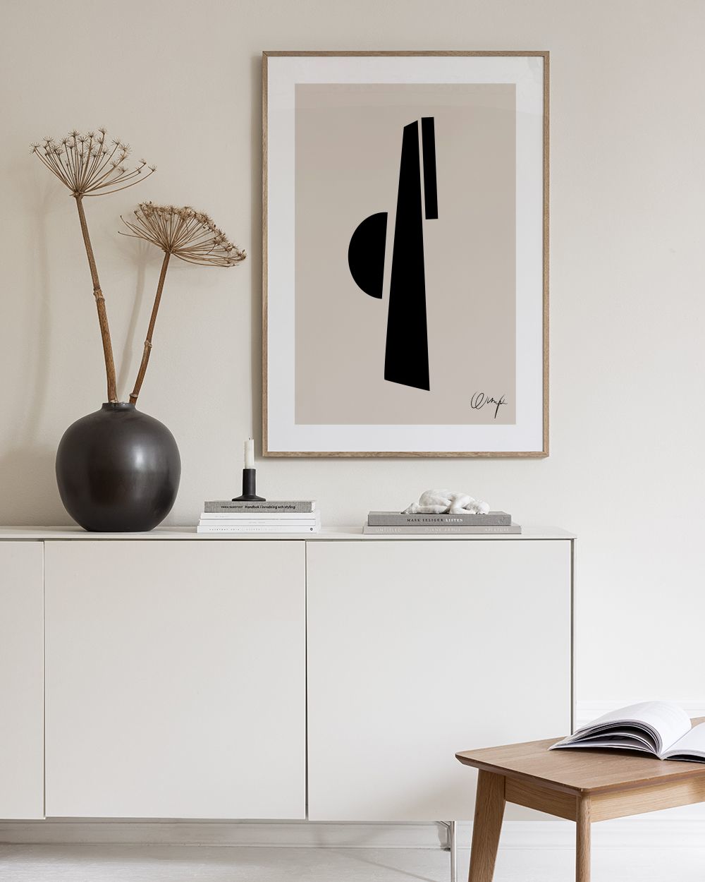 Monochrome Abstract No2 Print
