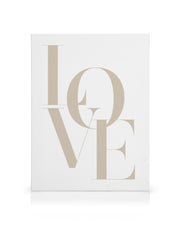 Love Beige Canvas print