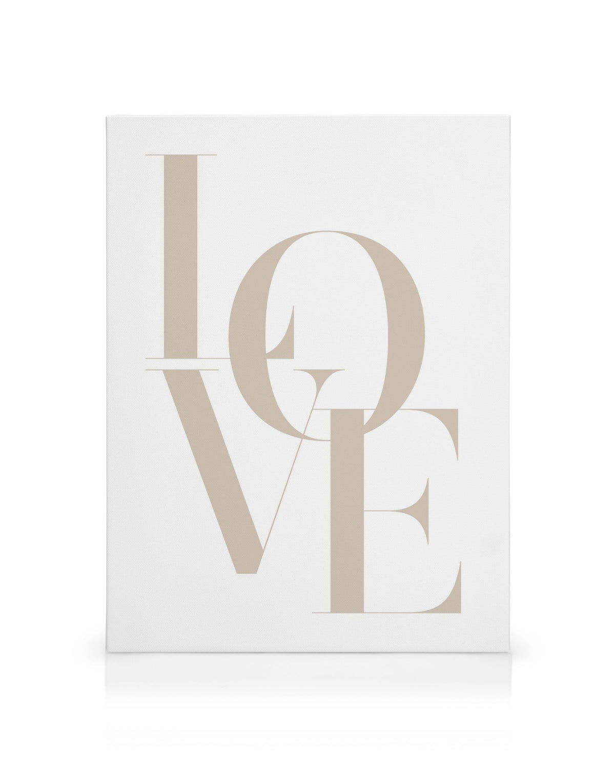 Love Beige Canvas print