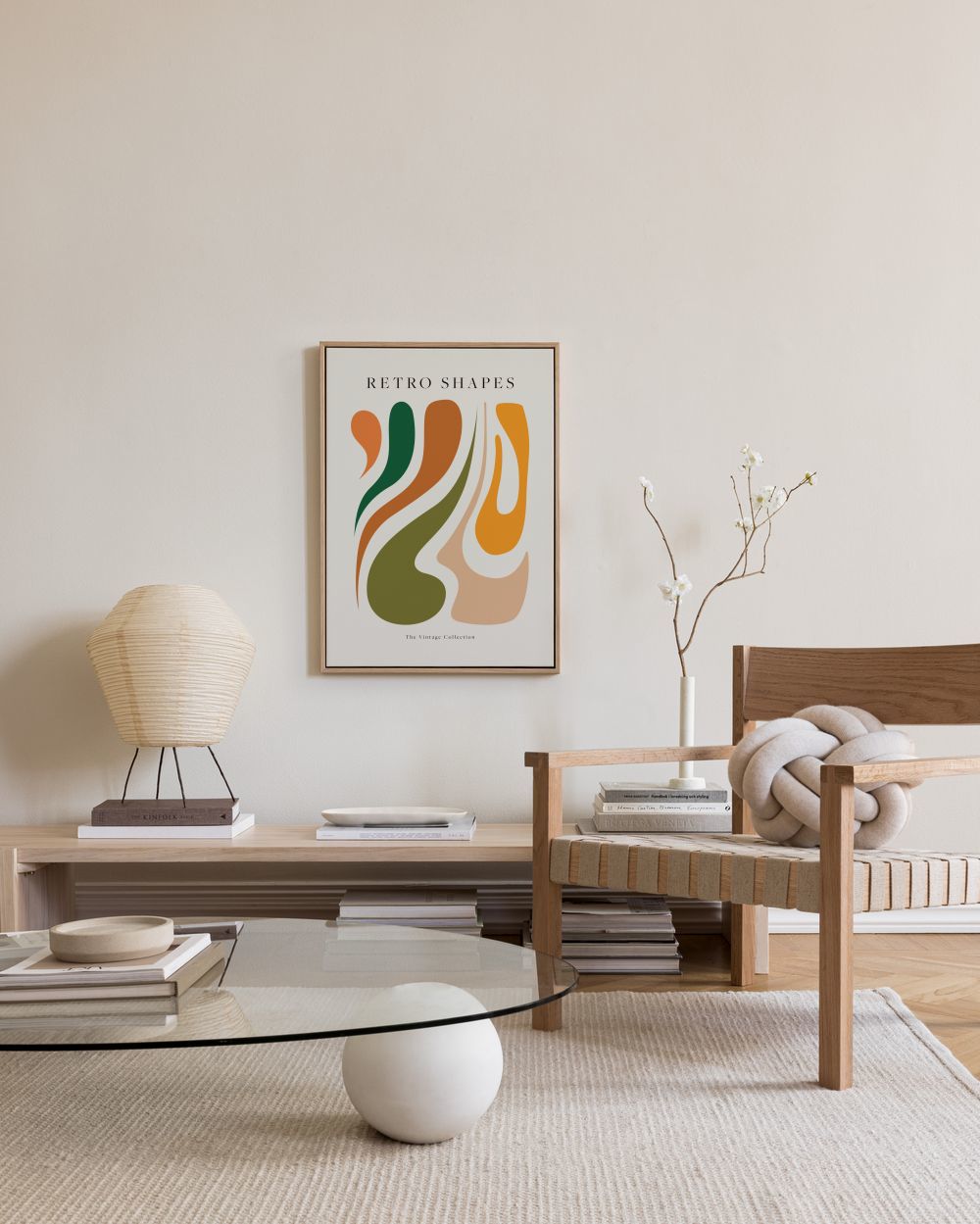 Retro Shapes No2 Canvas print