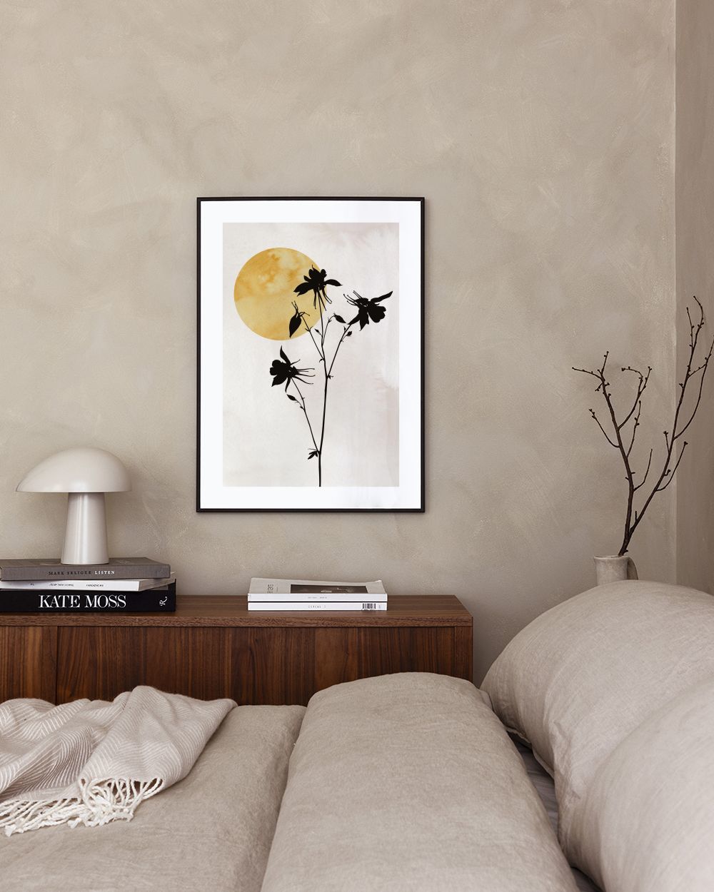 Flower Silhouette Print