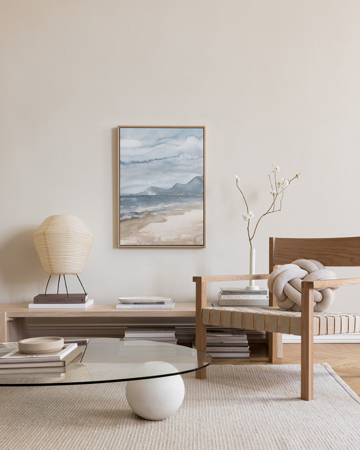 Watercolor Seaside Canvas print