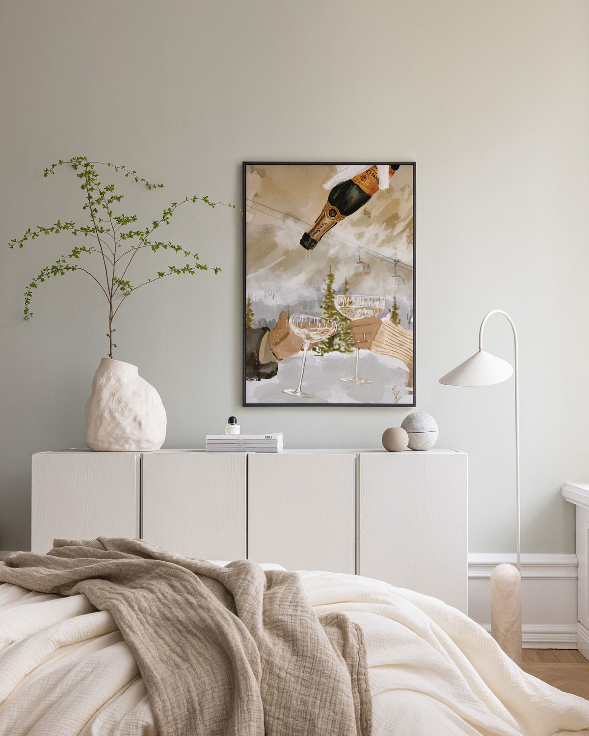Ekaterina Zagorska - Winter Champagne Canvas print