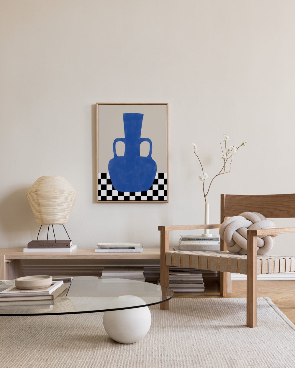 The Print Republic - Blue Still Life Poster No2 Canvas print