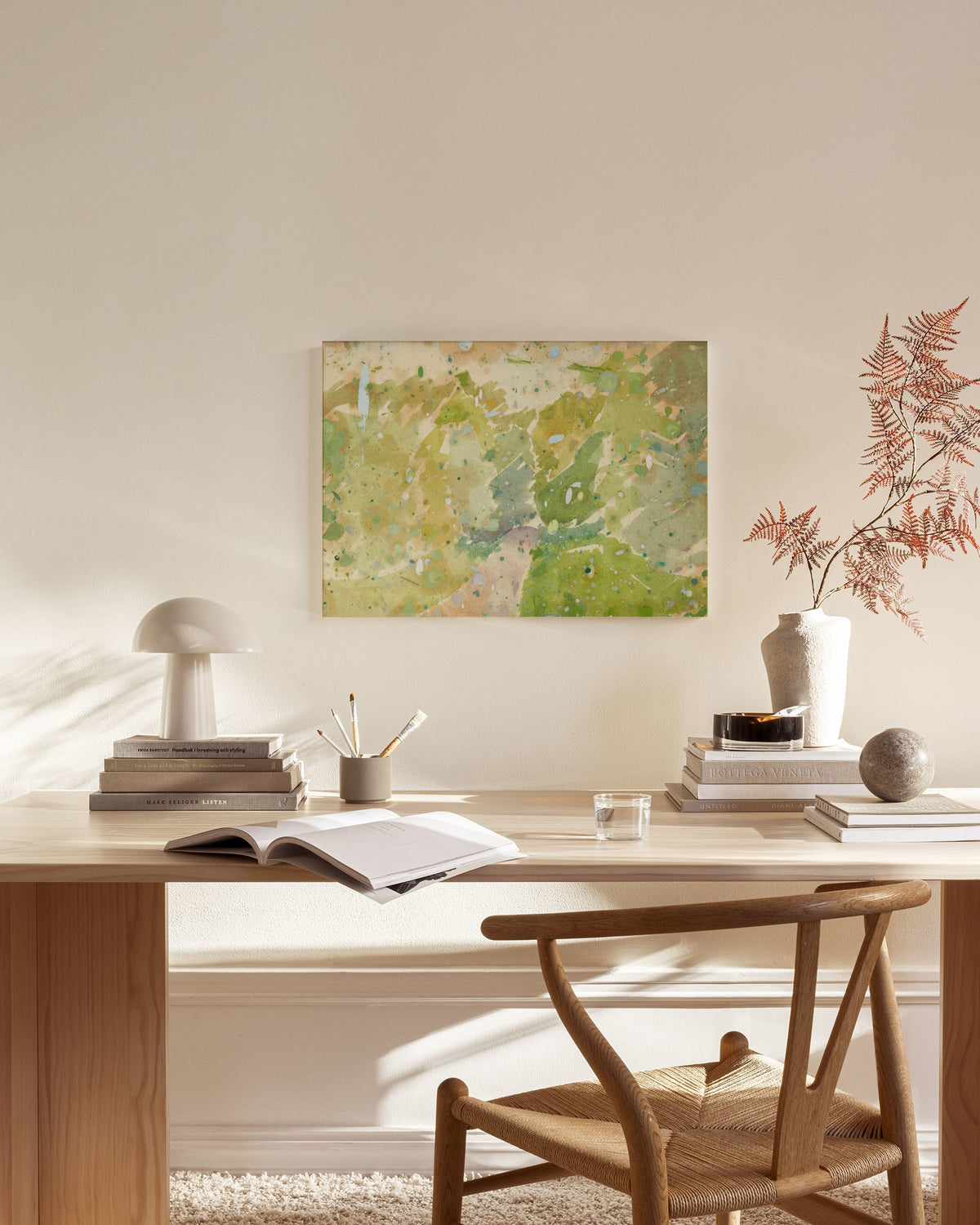 Edvard Weie - Color Study for Road through the Forest Canvas print
