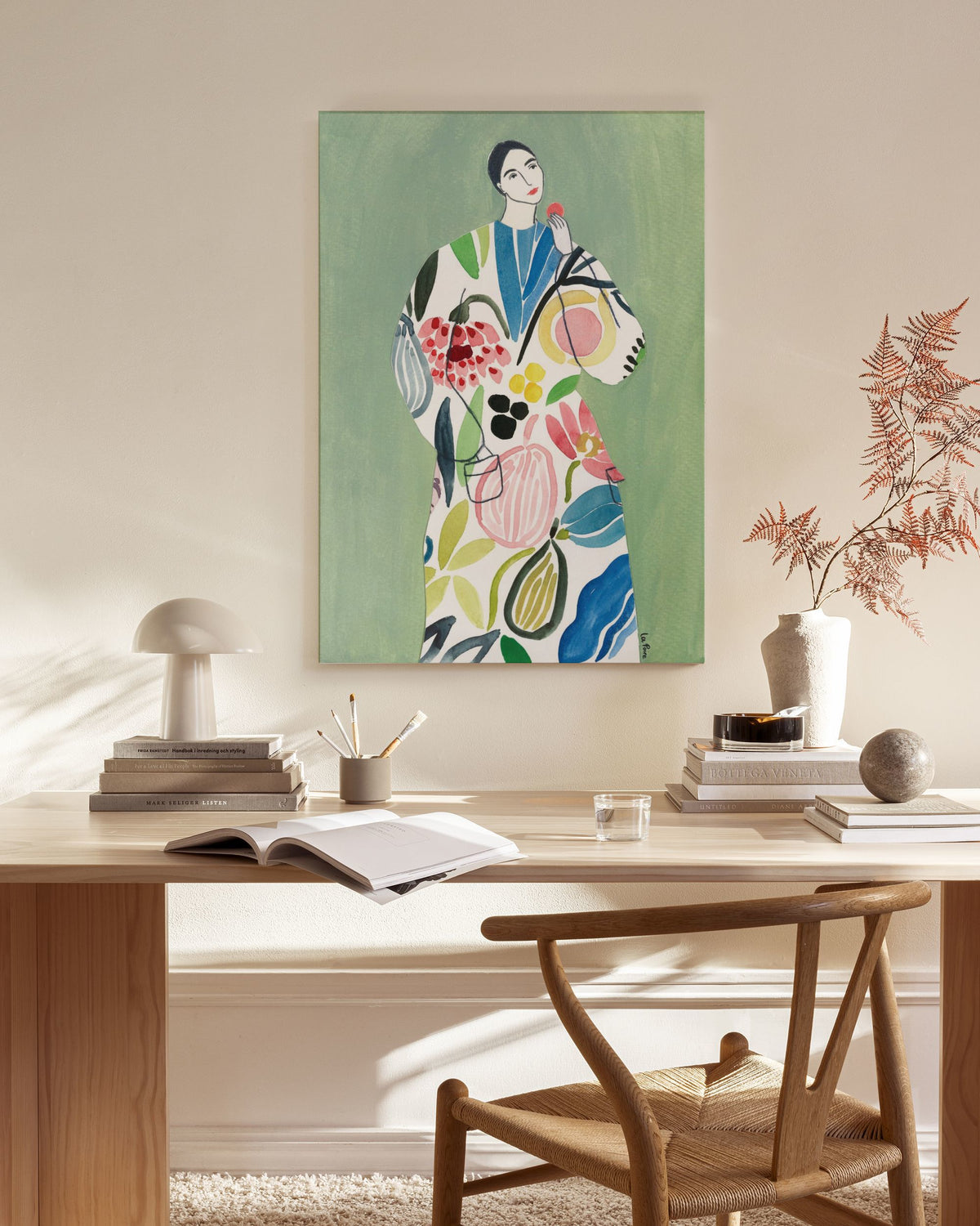 Pear Coat Canvas print