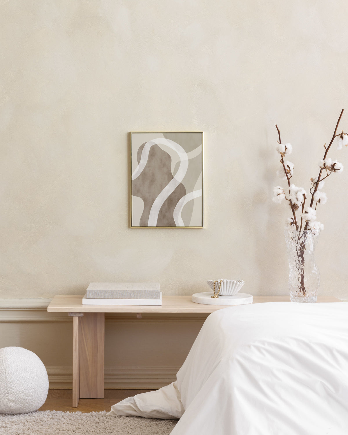 Abstract Brown Shapes No1 Print