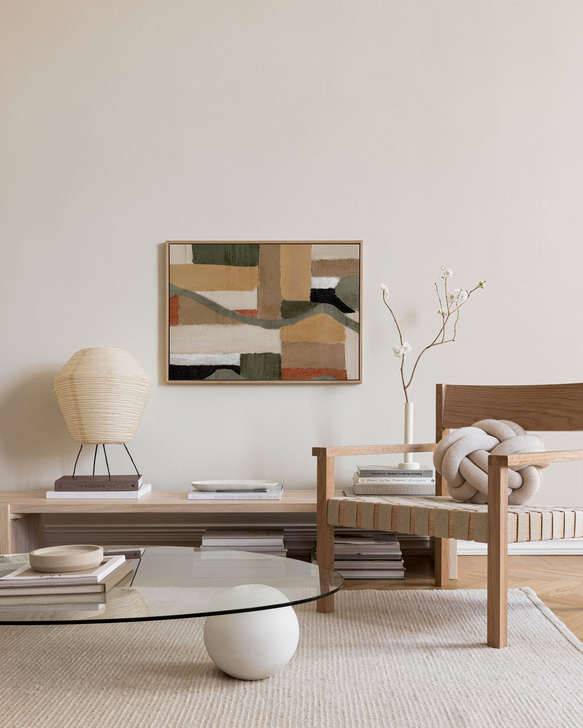 Painted Shapes No2 Canvas print