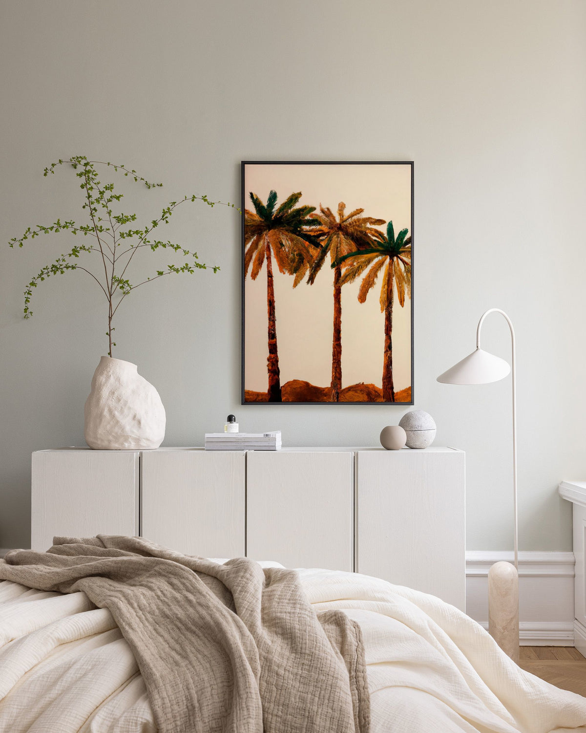 Merel Takken - Palm Trio Canvas print
