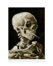 Van Gogh - Head of a Skeleton With a Burning Cigarette Canvas print