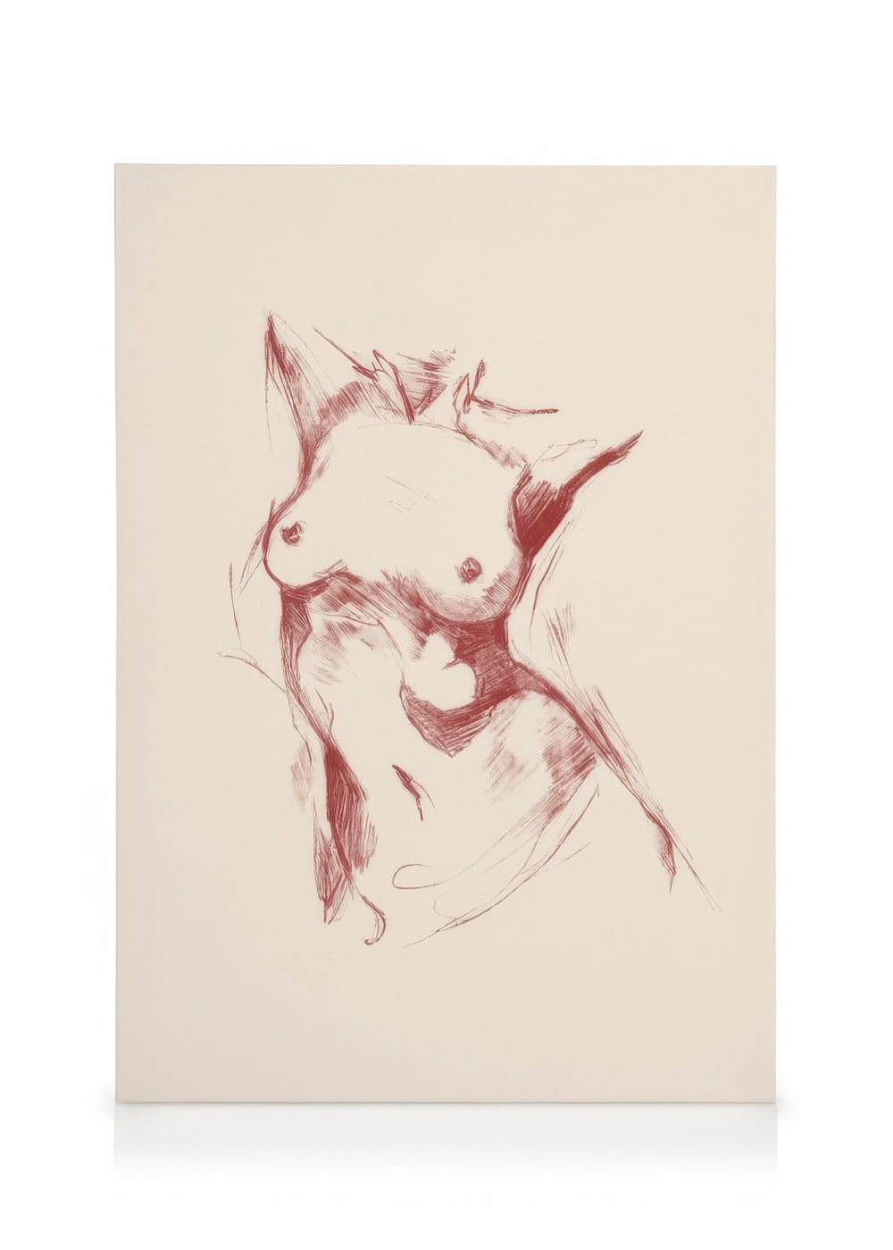 Body Sketch Canvas print