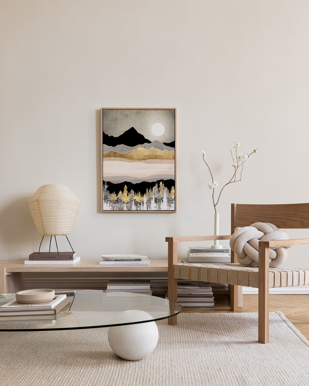 SpaceFrog Designs - Winter Moon Canvas print