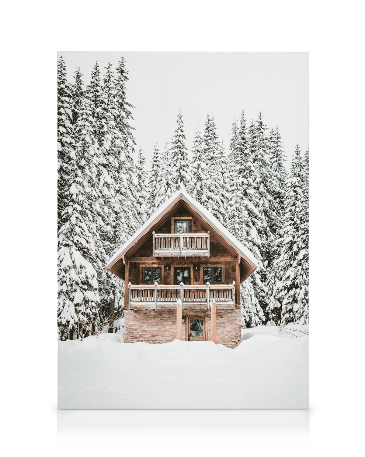 Holiday Cabin Canvas print