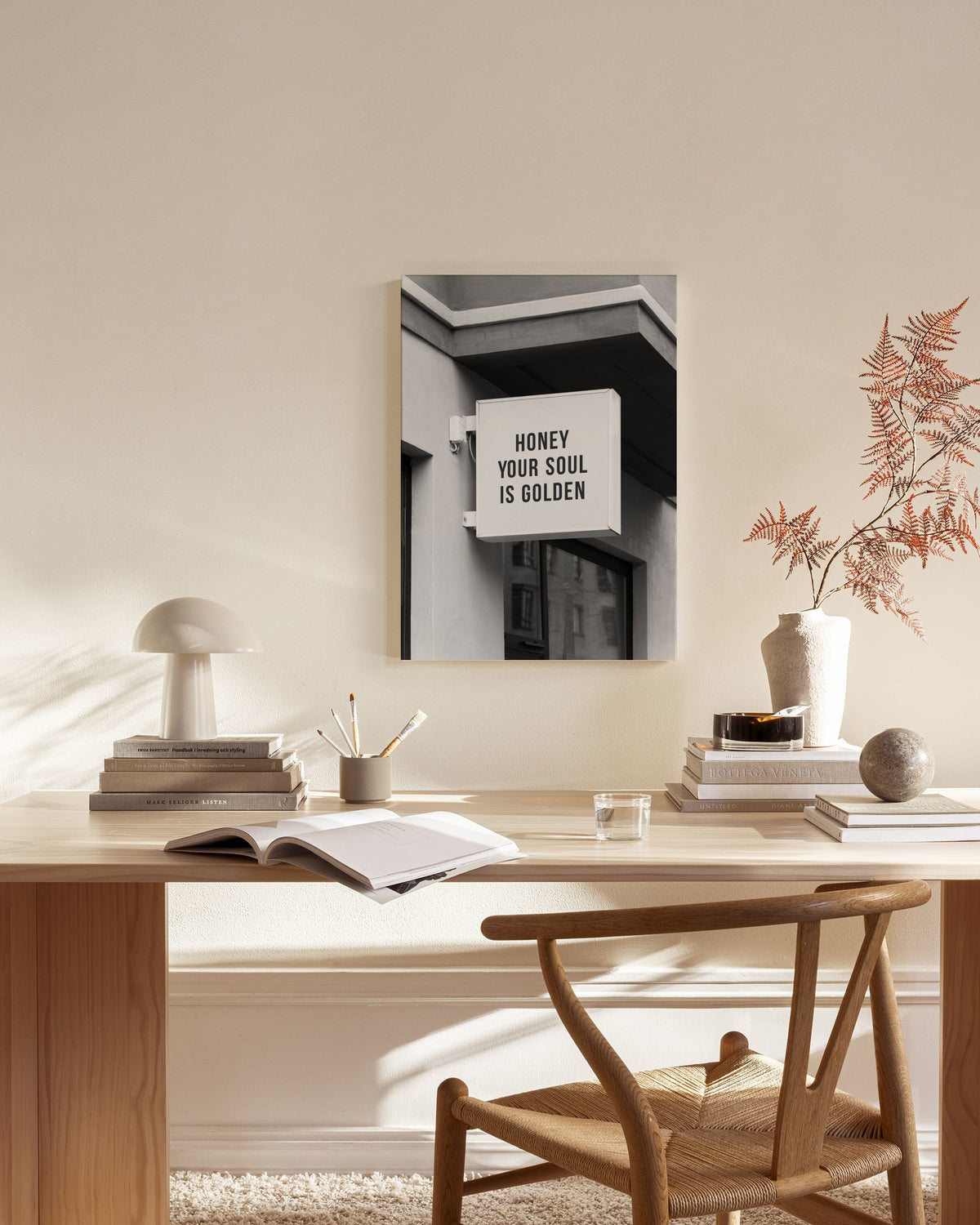 Golden Soul Sign Canvas print