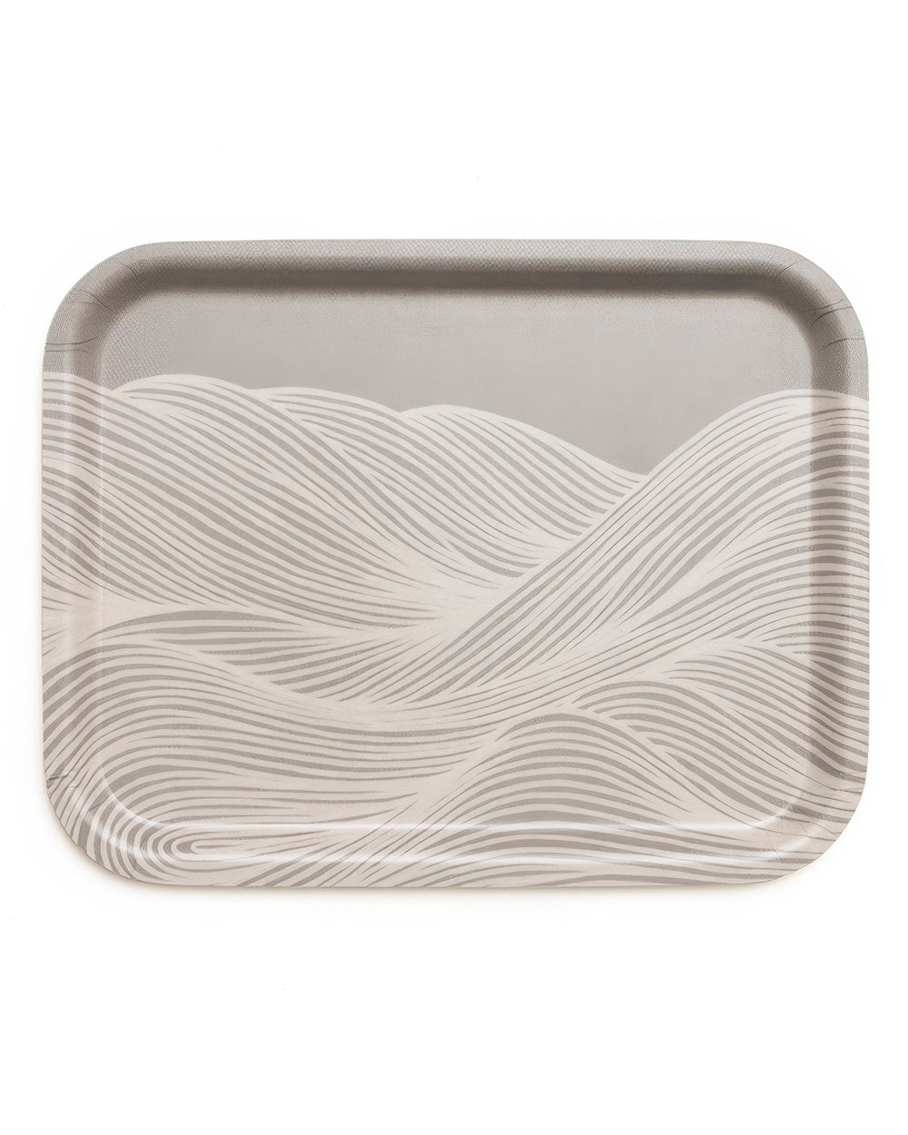 Line Wave Dark Tray