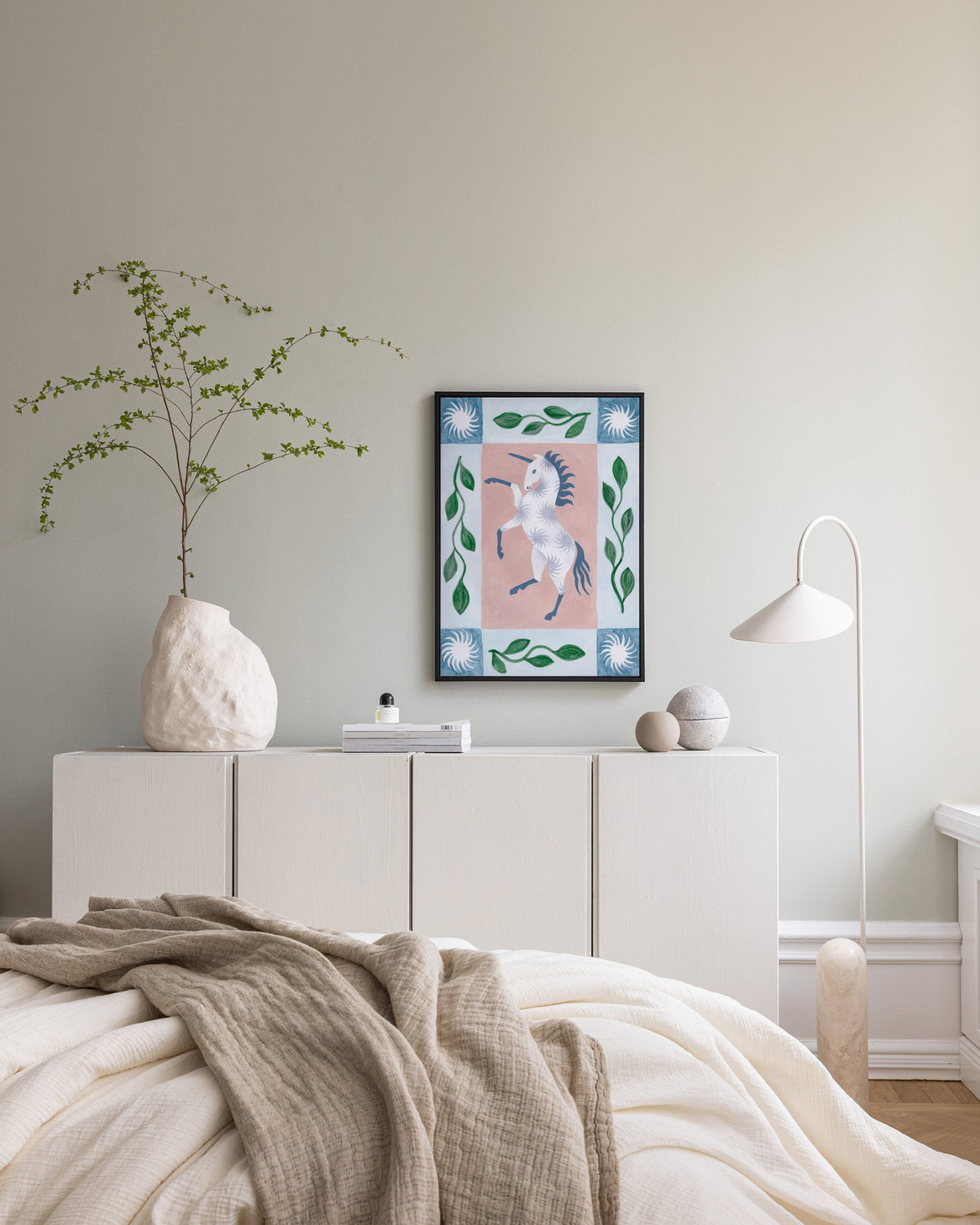 Unicorn Dancing Canvas print