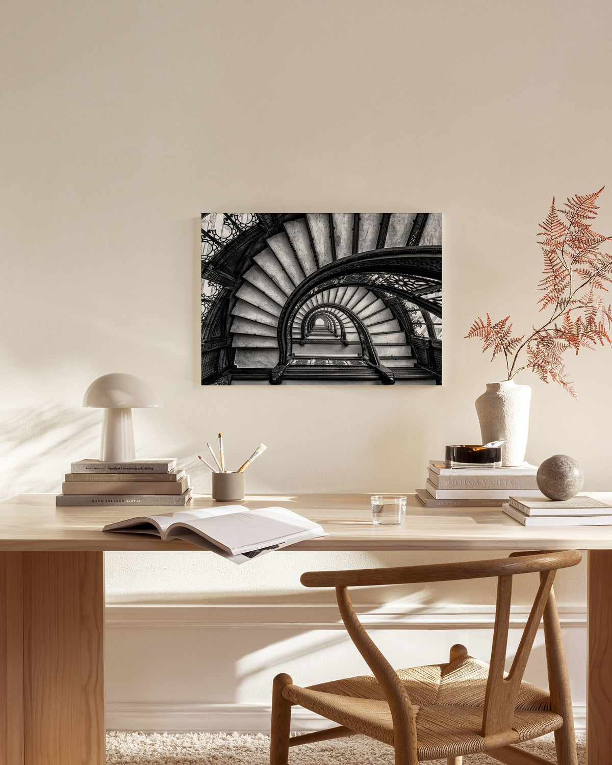 Circular Staircase Canvas print