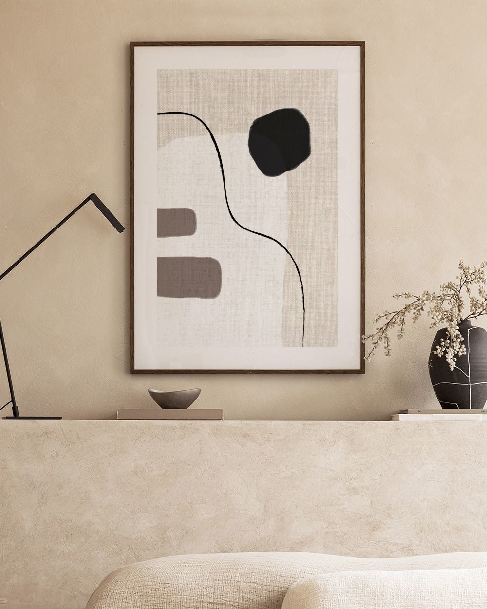 Linen Shapes No2 Print