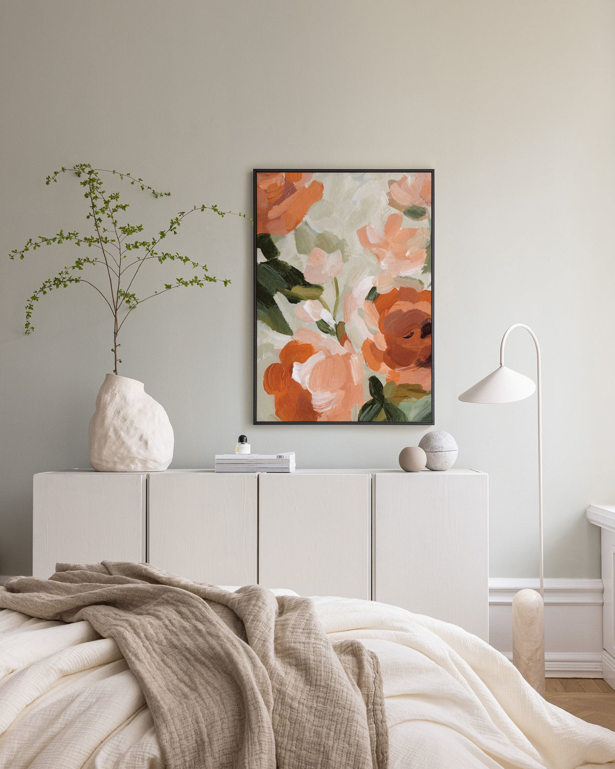 Soft Rustic Florals No2 Canvas print
