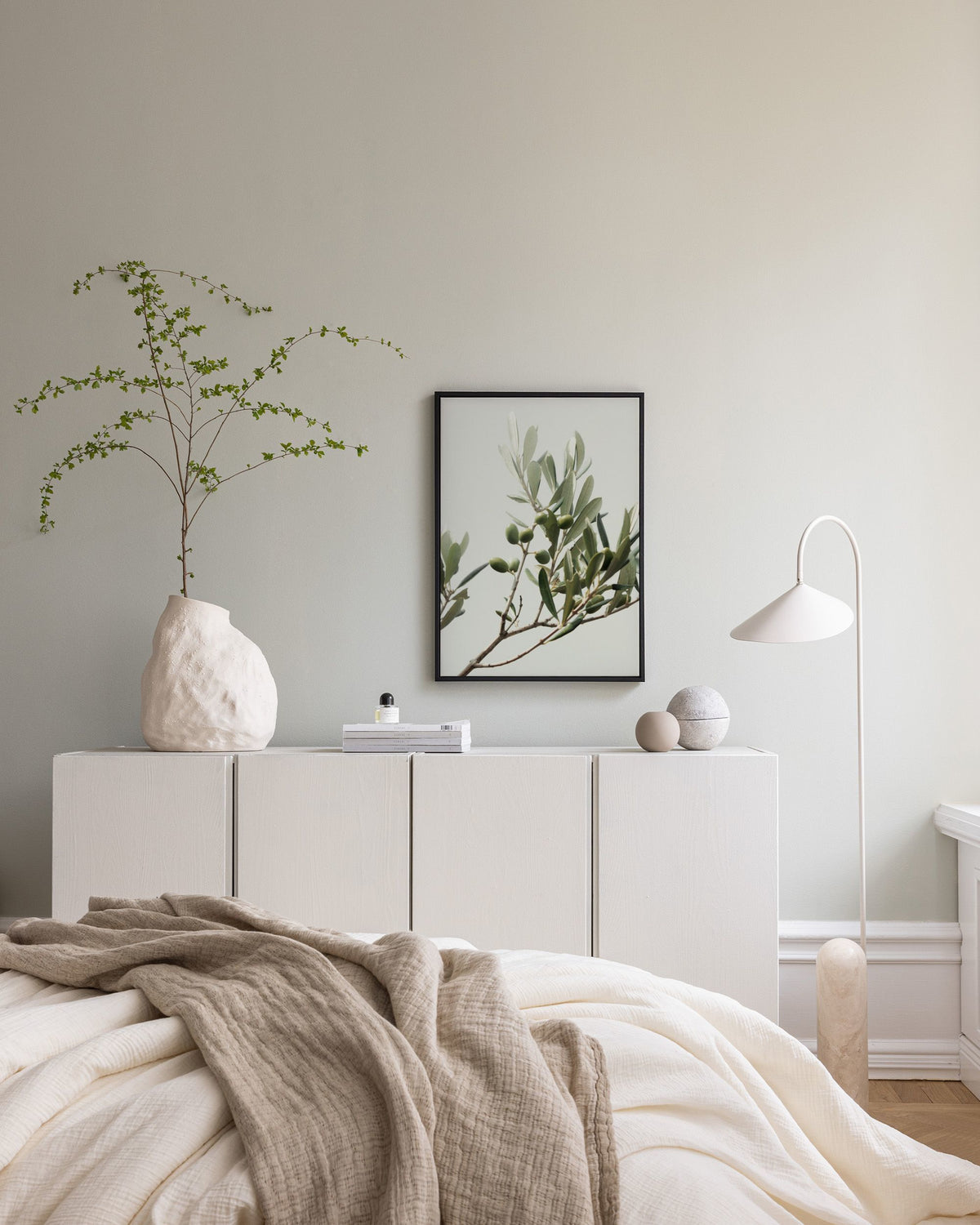 Sunny Olive Branch Canvas print