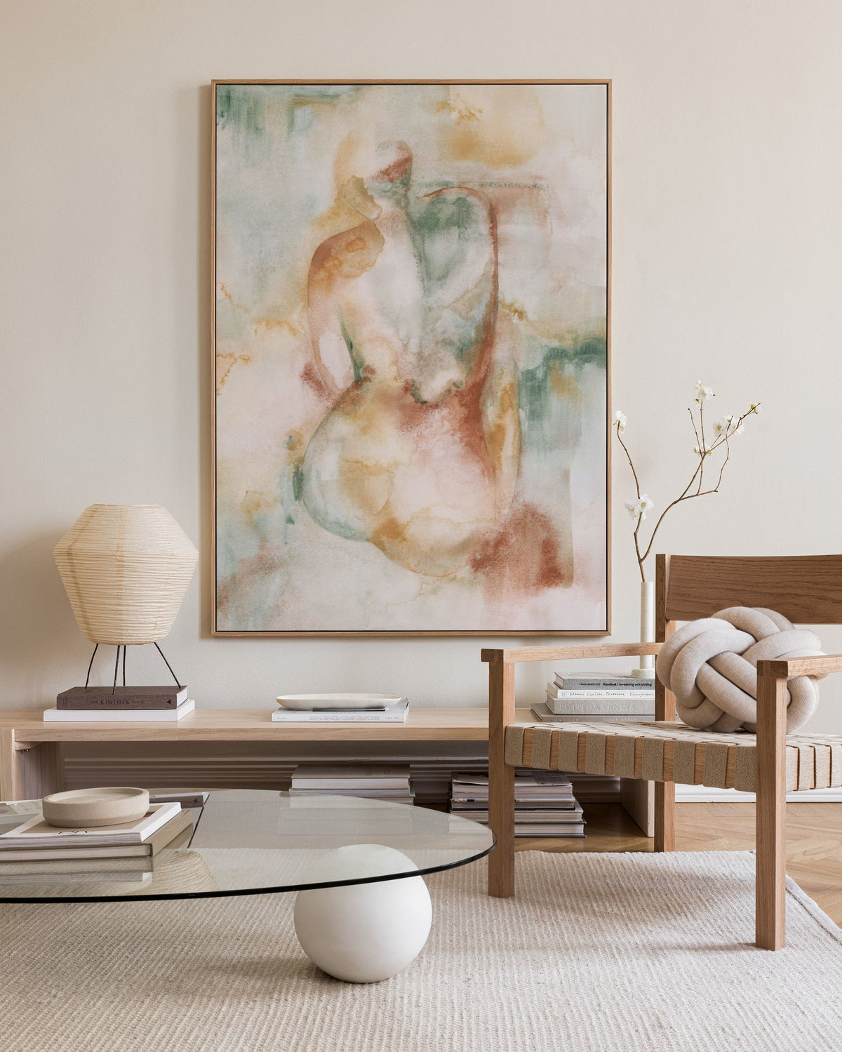 Soft Contours Canvas print