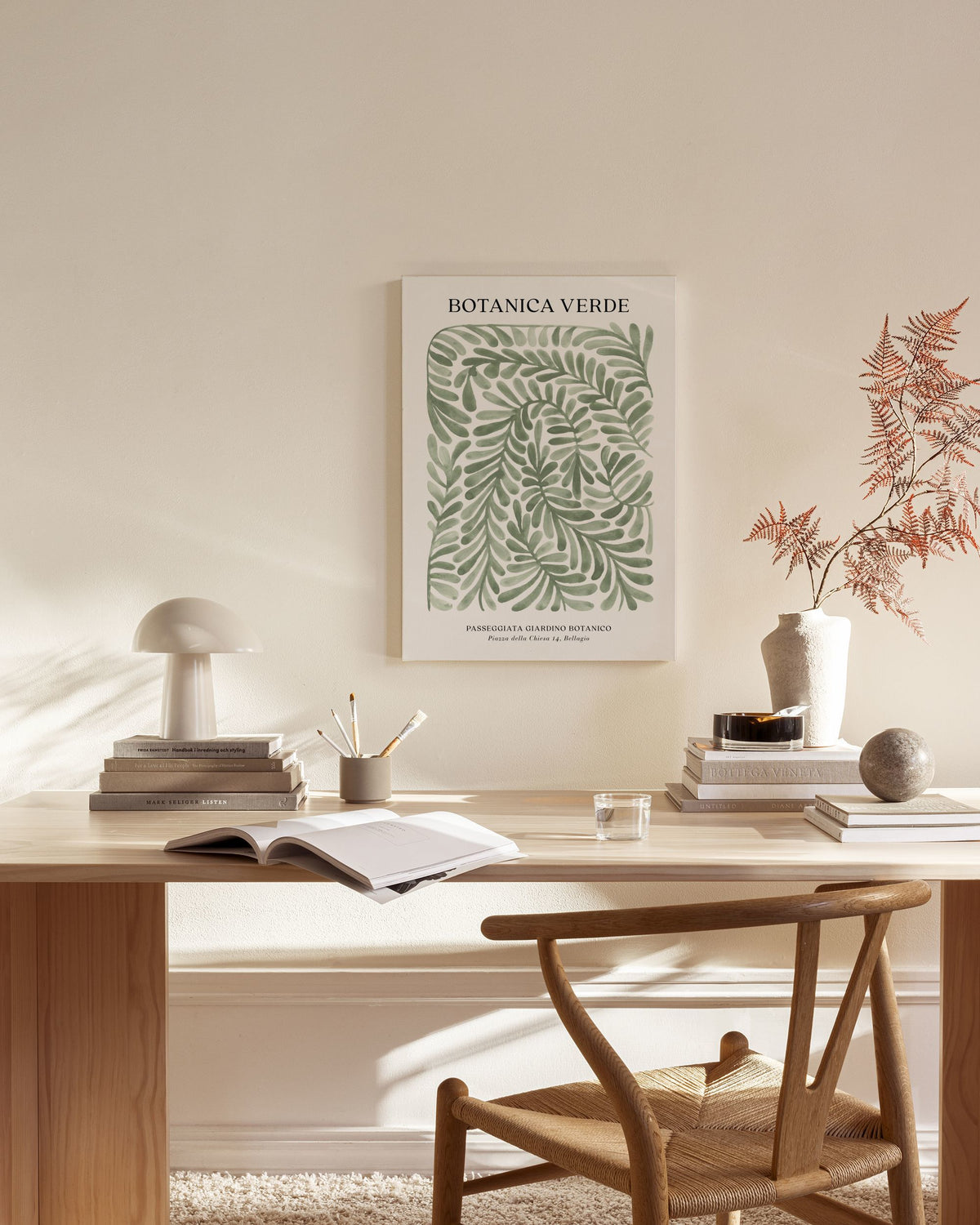 Botanica Verde Canvas print