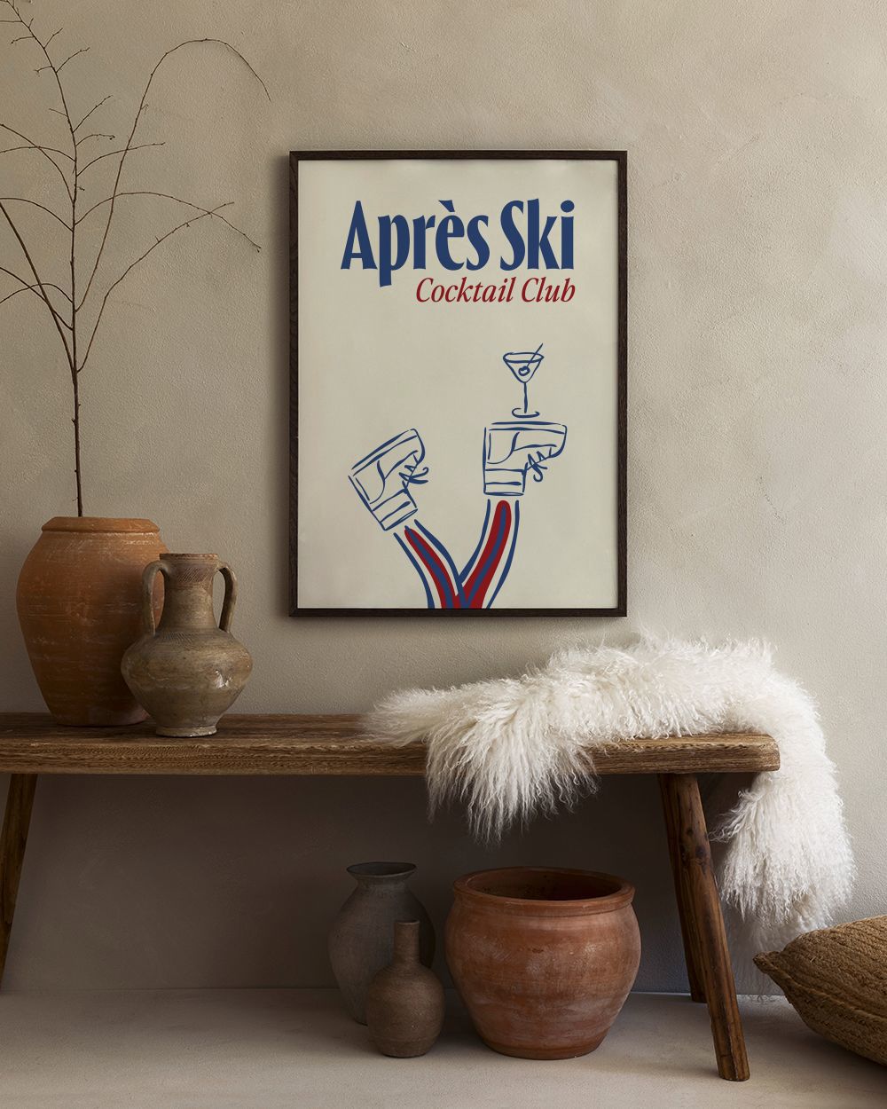 Après Ski Cocktail Club Print