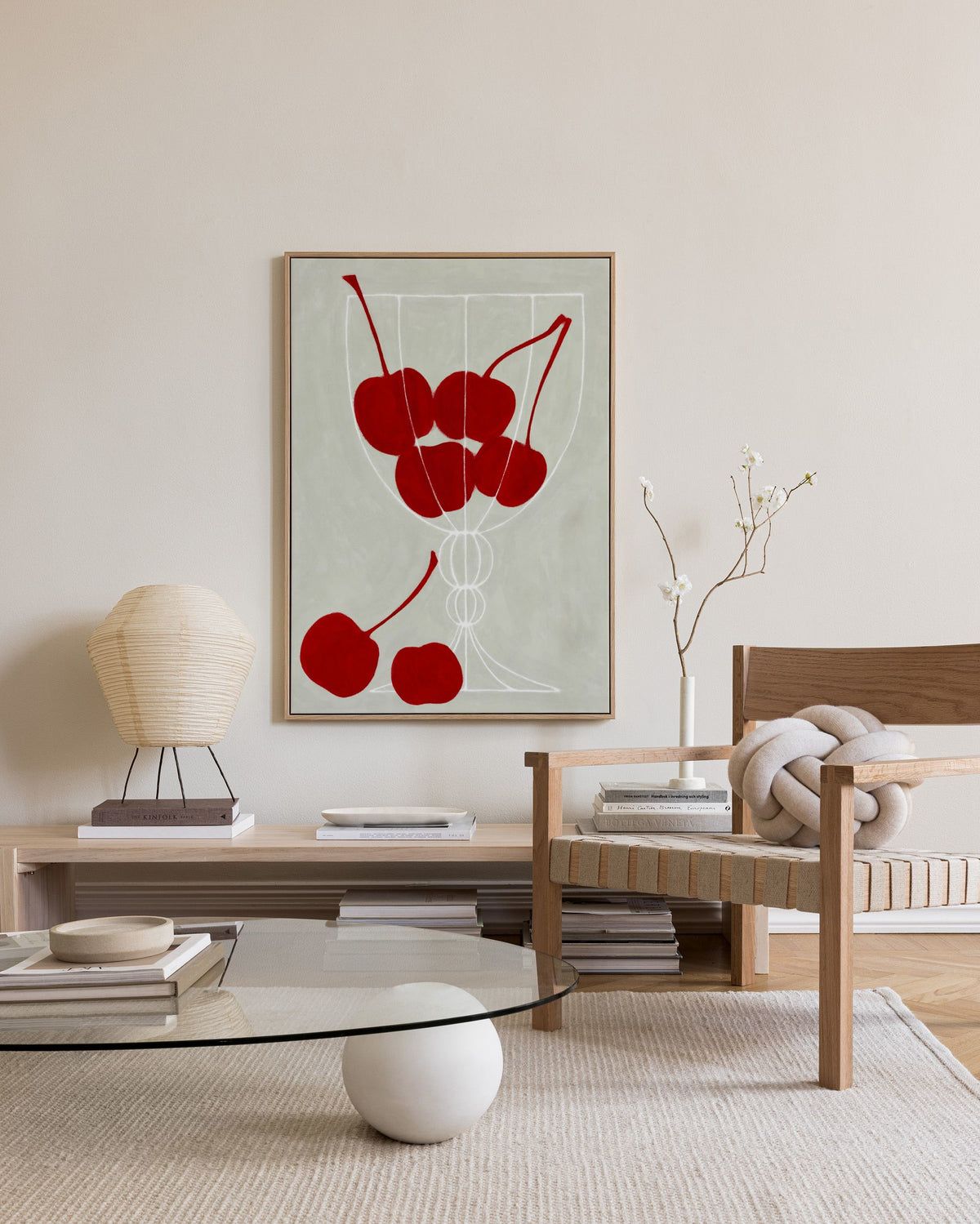 Kit Agar - Cherries Canvas print