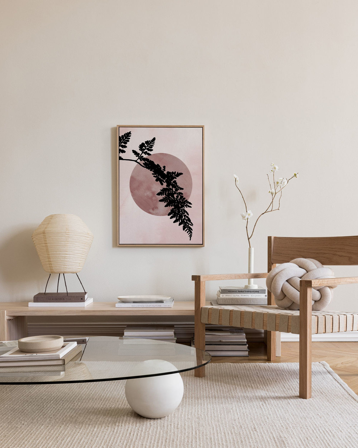 Fern Silhousette Canvas print