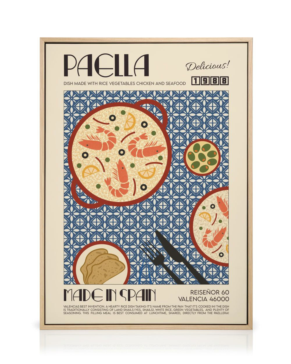 We made something nice - The Paella Canvas print