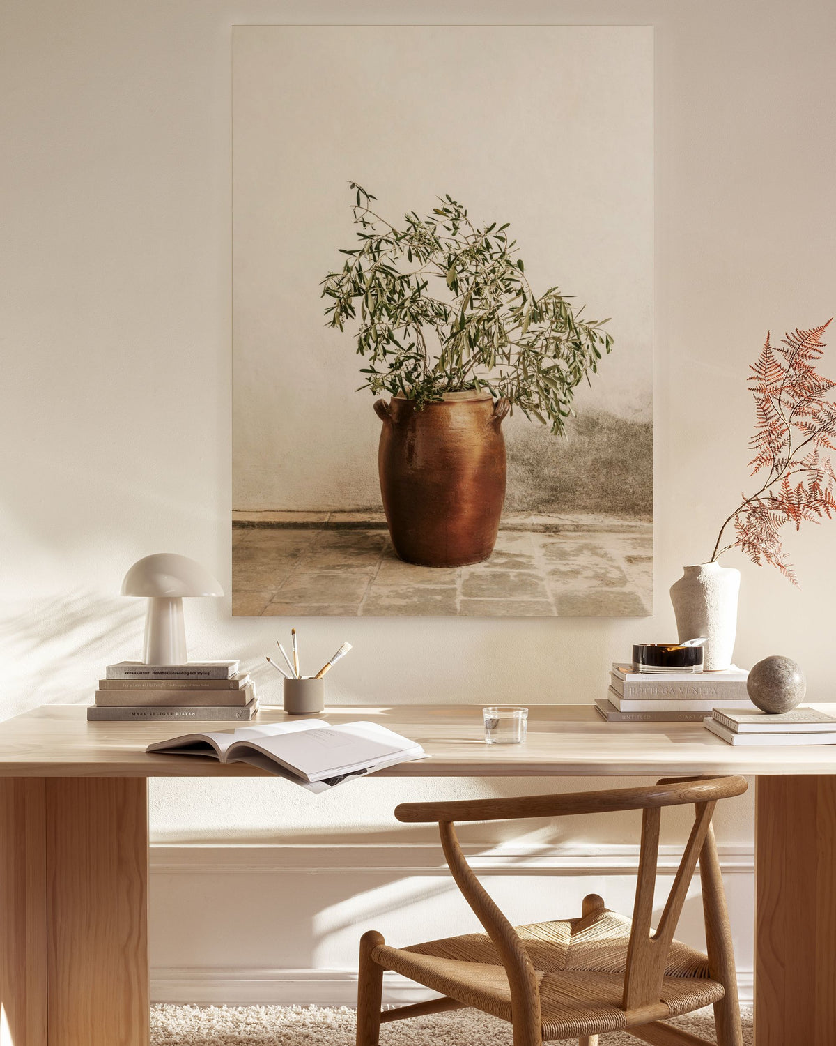 Rustic Olive Branch Canvas print