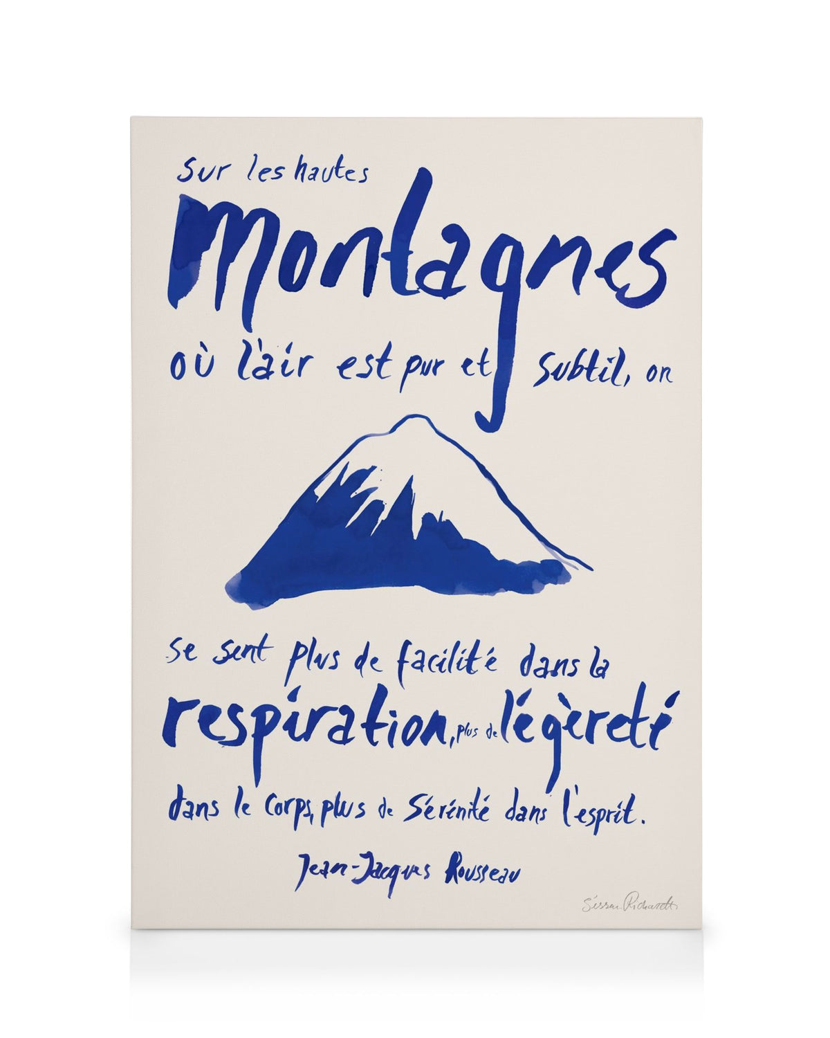 Sissan Richardt - Les Montagnes Canvas print