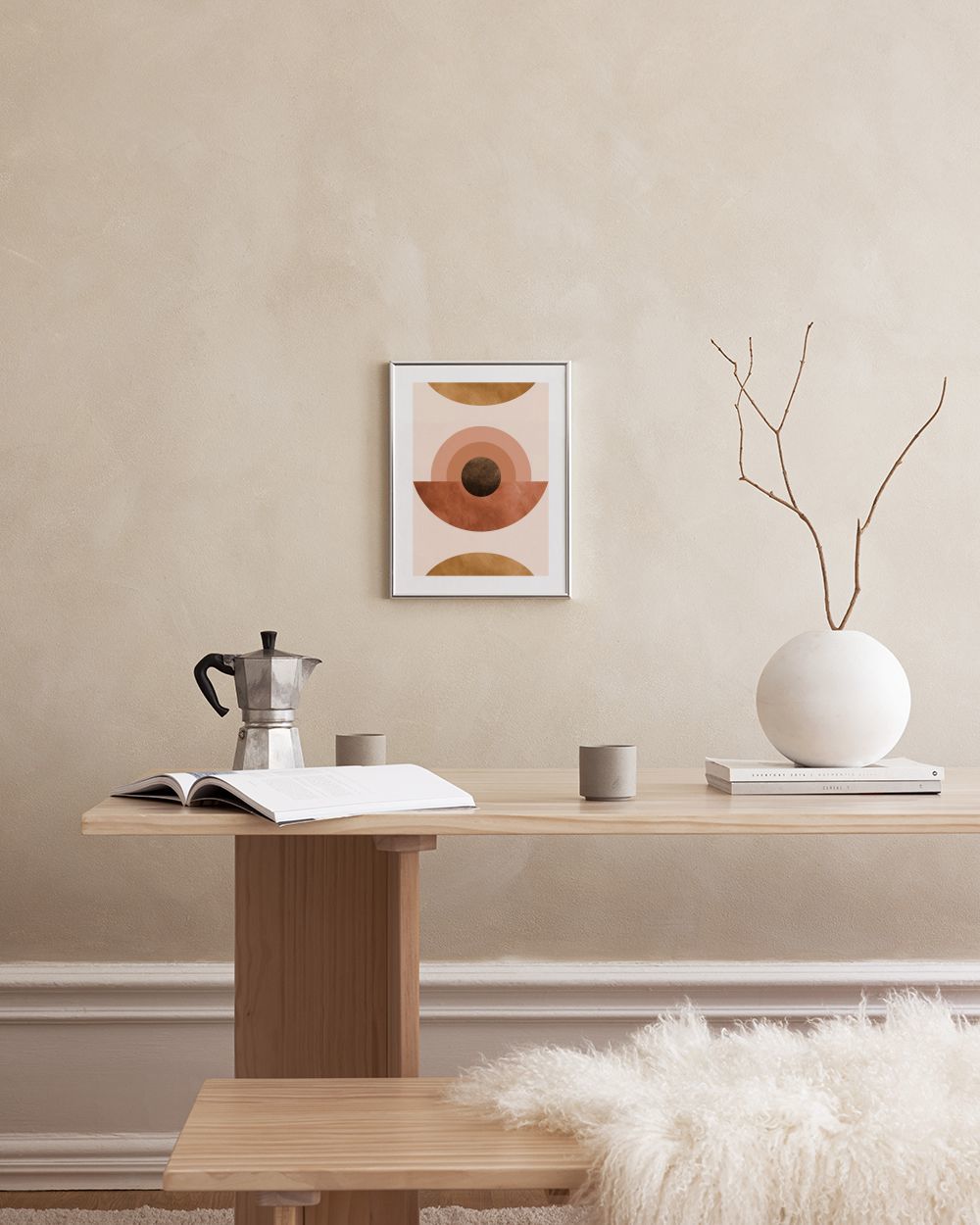 Abstract Terracotta Print