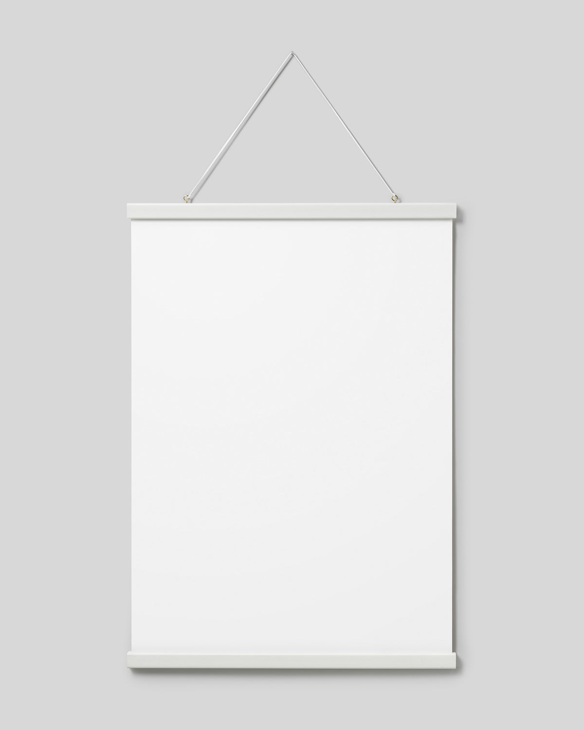 Poster hanger white 51 cm, magnet fastener