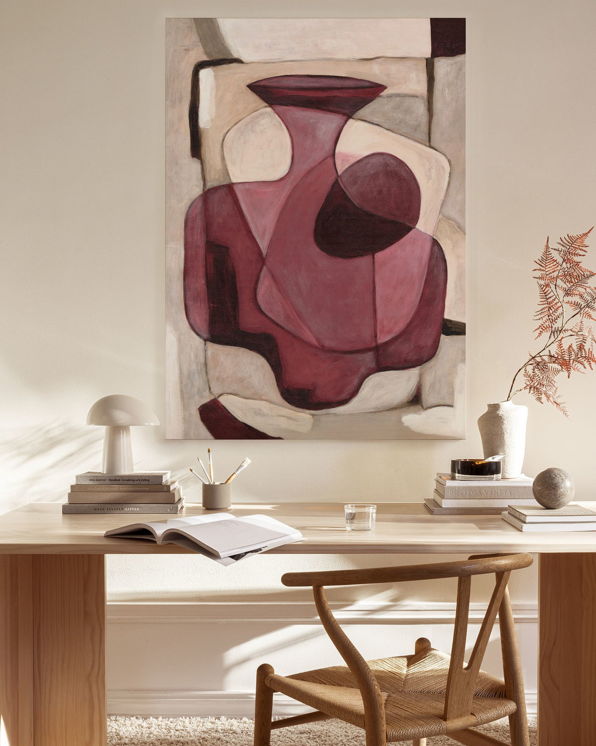 Bordeaux Vase Canvas print
