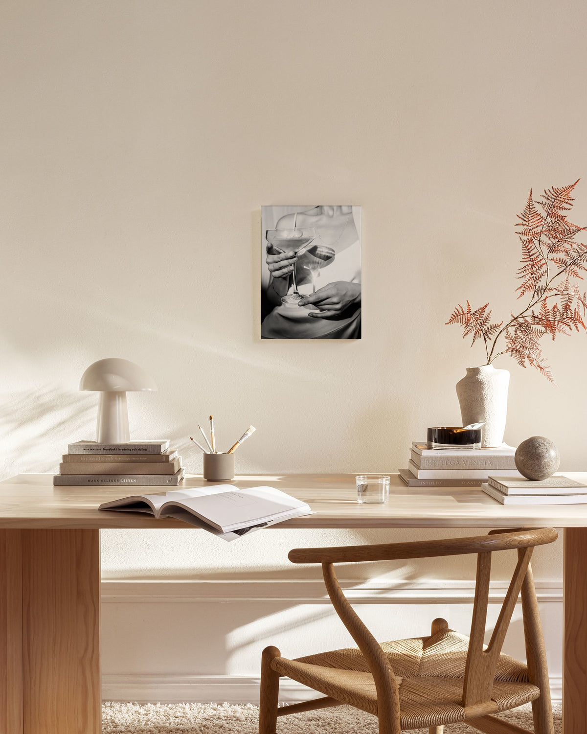 Drinking Champagne Canvas print