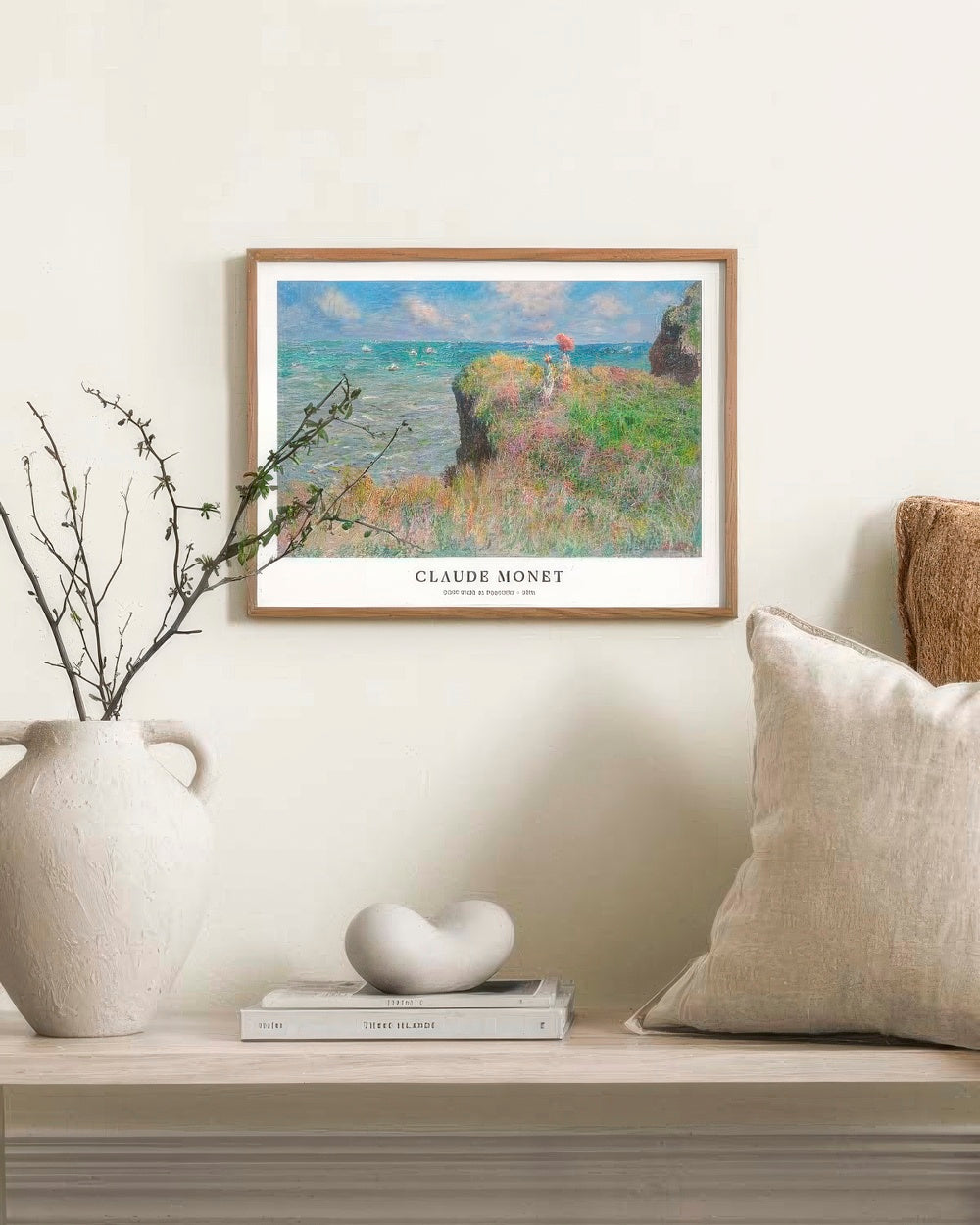 Monet - Cliff Walk at Pourville Print