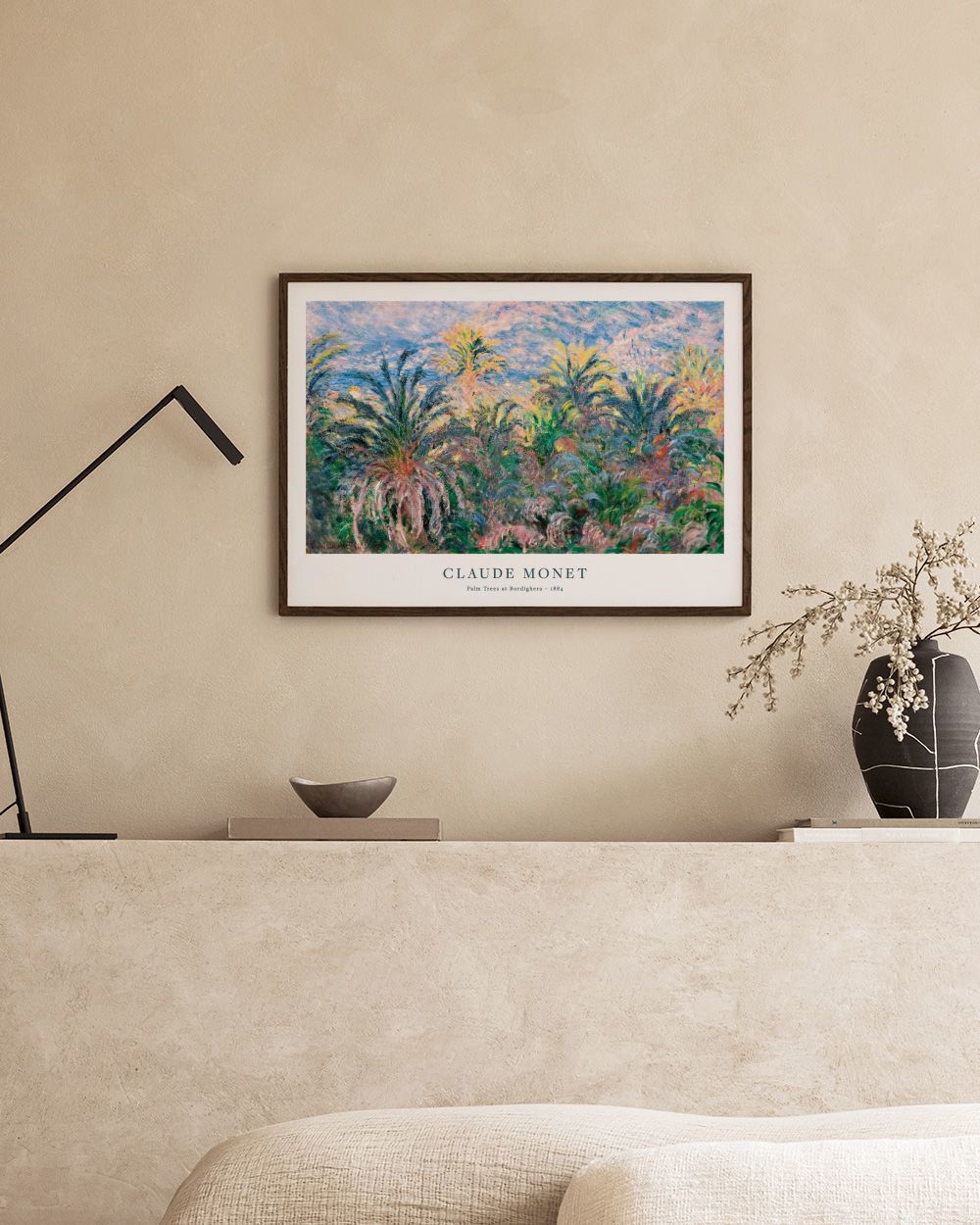 Monet - Palm Trees at Bordighera Print