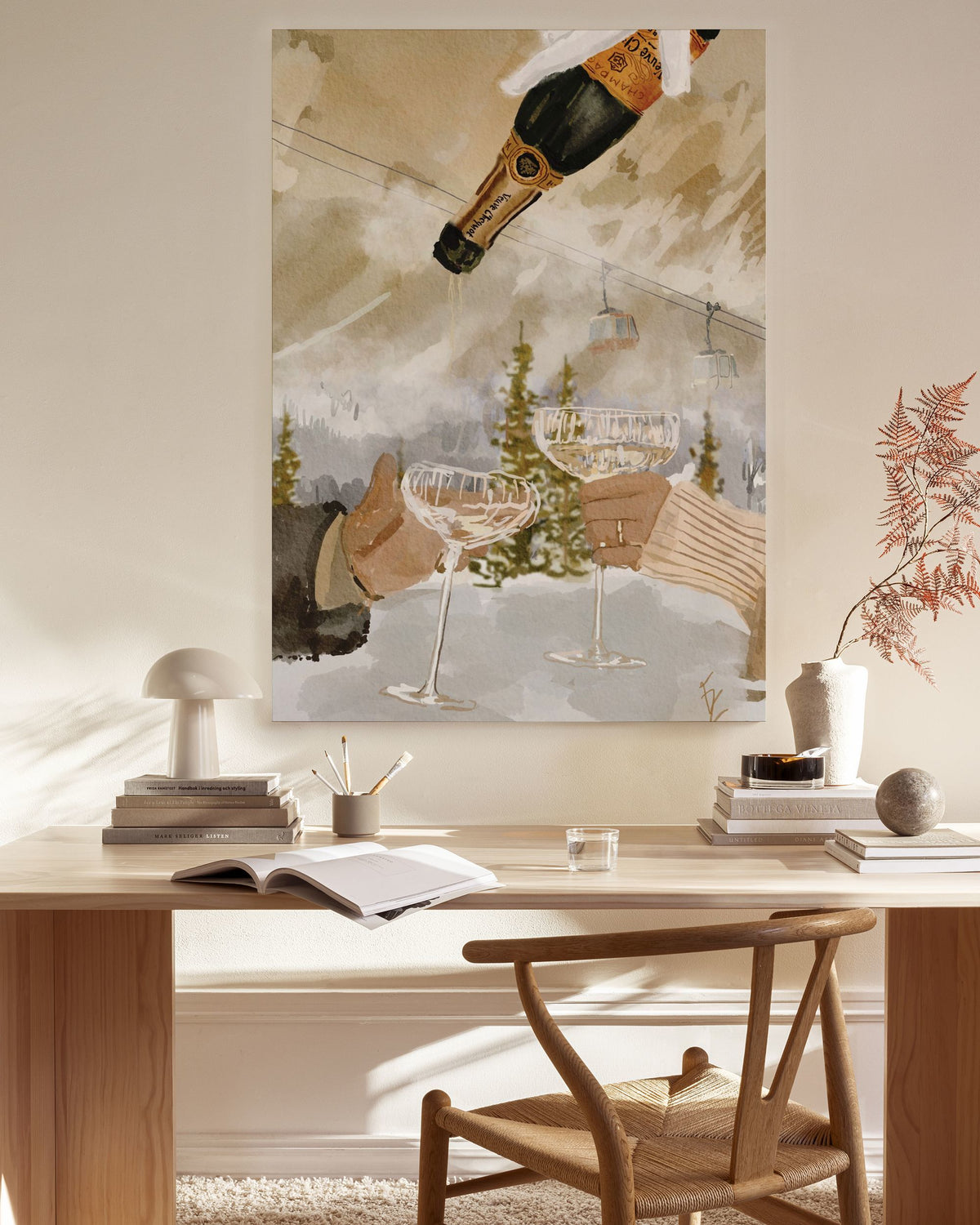Ekaterina Zagorska - Winter Champagne Canvas print