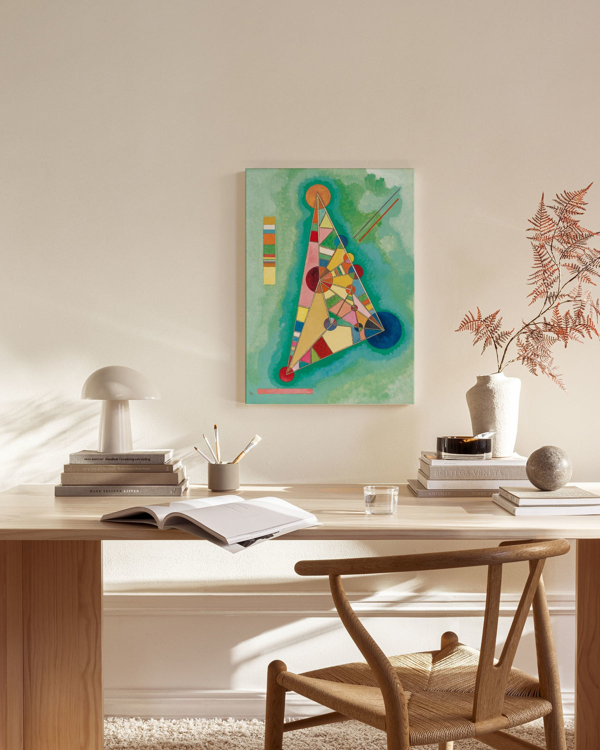 Kandinsky - Variegation in the Triangle Canvas print
