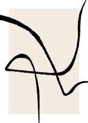 Formation in Black No1 Print