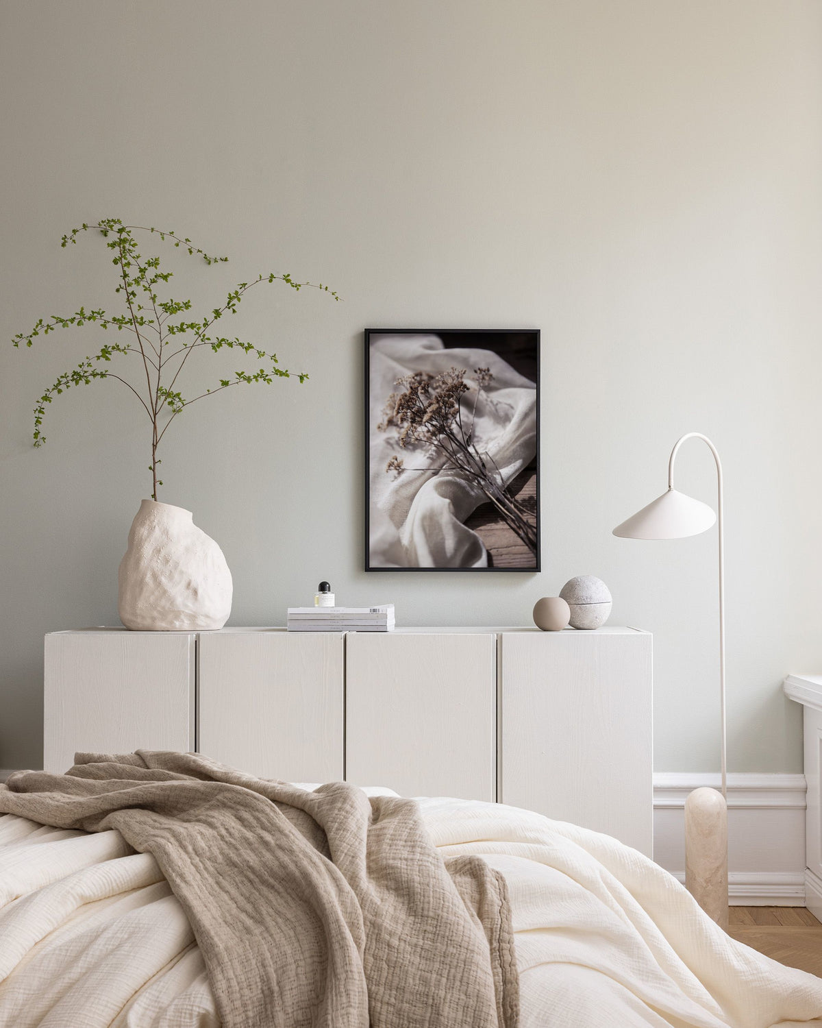 Dried Bed Canvas print