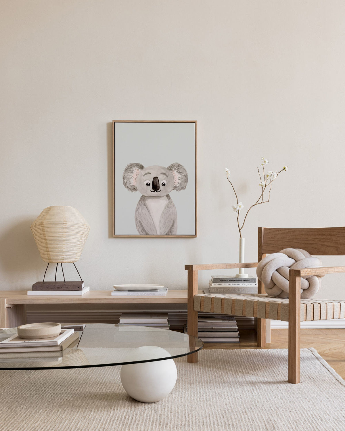 Kind Koala Canvas print