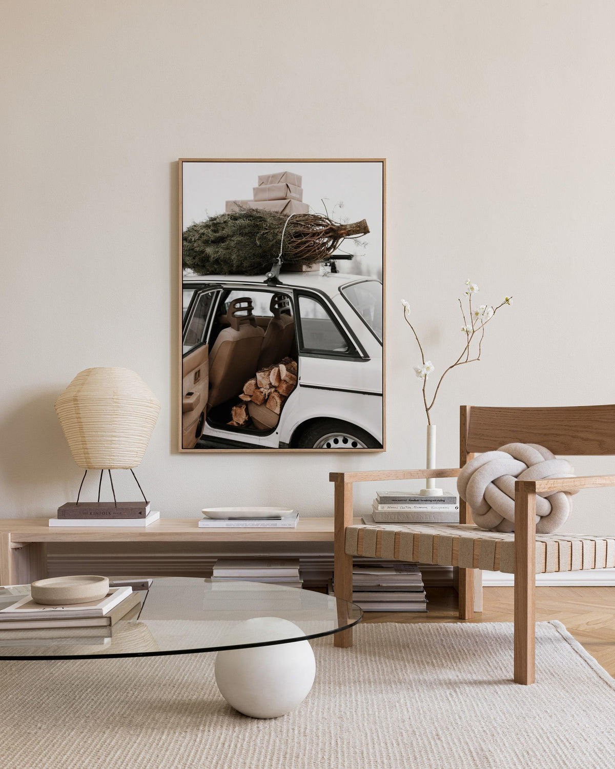 Holiday Car Canvas print